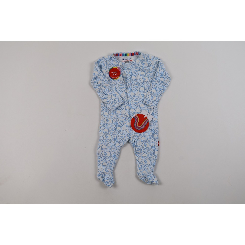 Magnetic Me Footie Blue Herds Of A Feather Blue Animal NB Modal NWT